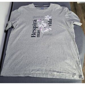 ARTURO CALLE Women's XL Graphic T-Shirt Gray Floral